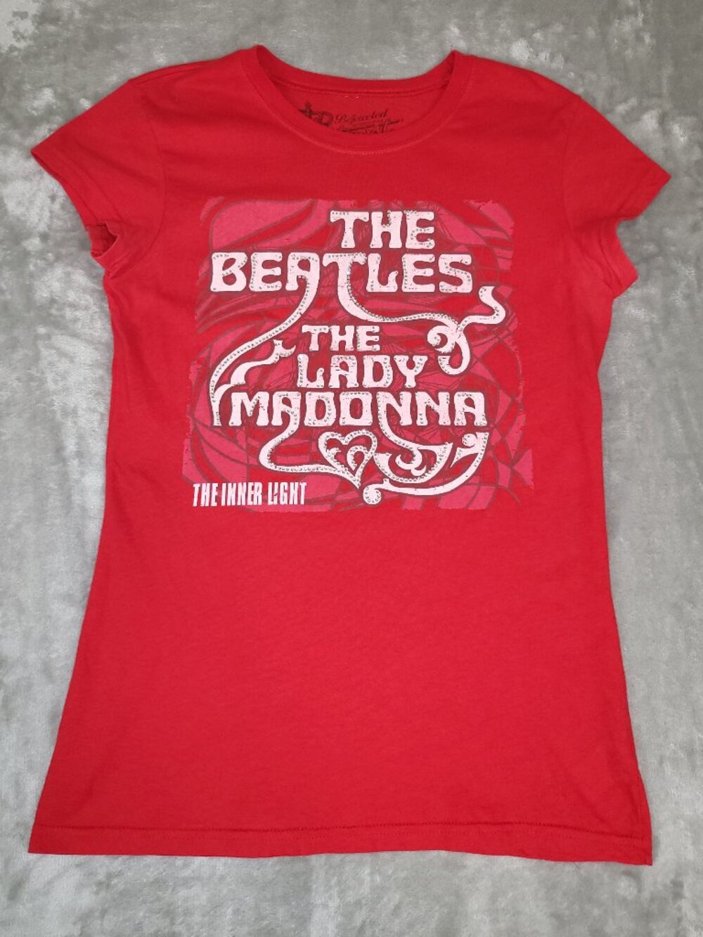 The Beatles Lady Madonna Red Graphic T-Shirt Medium Outpost Trading Co Made USA